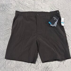 Callaway Mens Opti-Dri Golf Shorts Black Heather CGBFA0M9GG 36 NEW